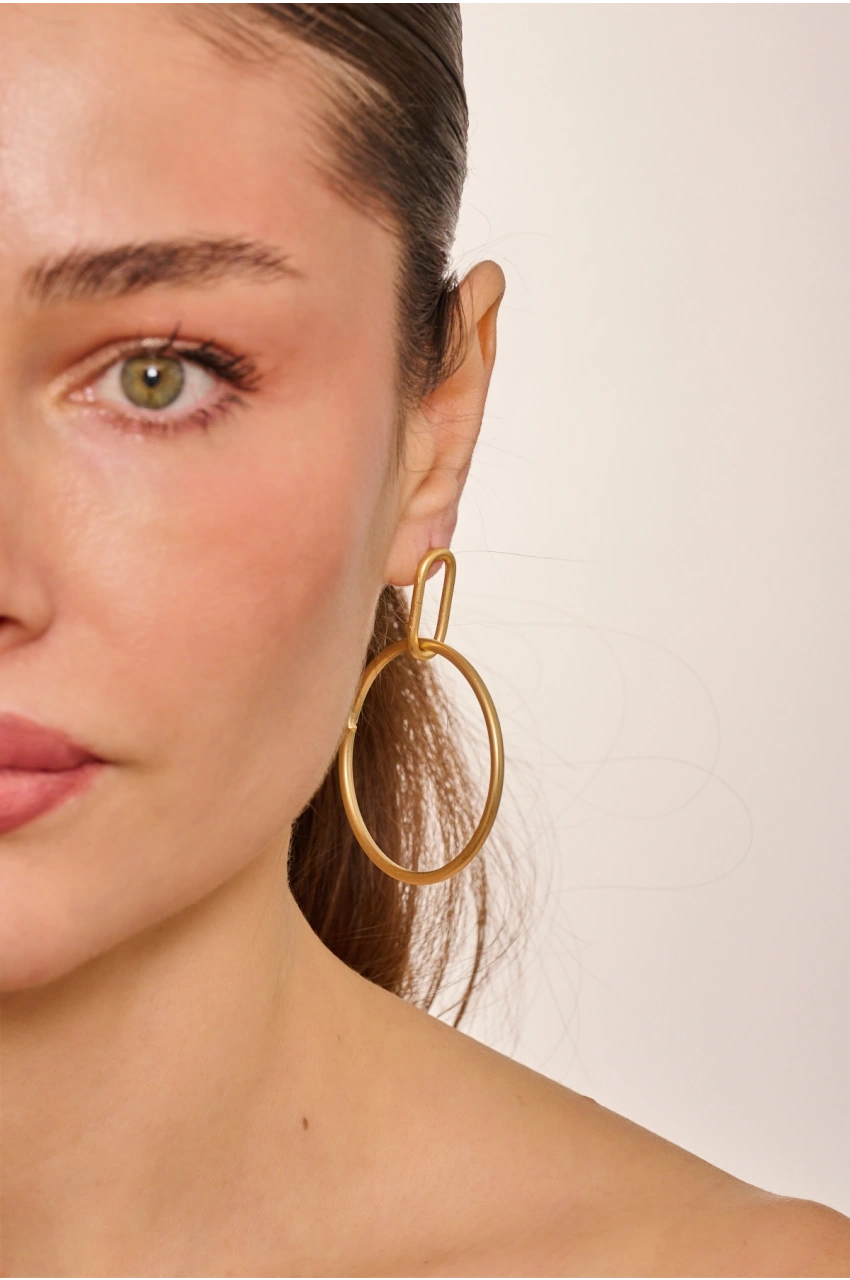 Kiraz Gold Plated Earring