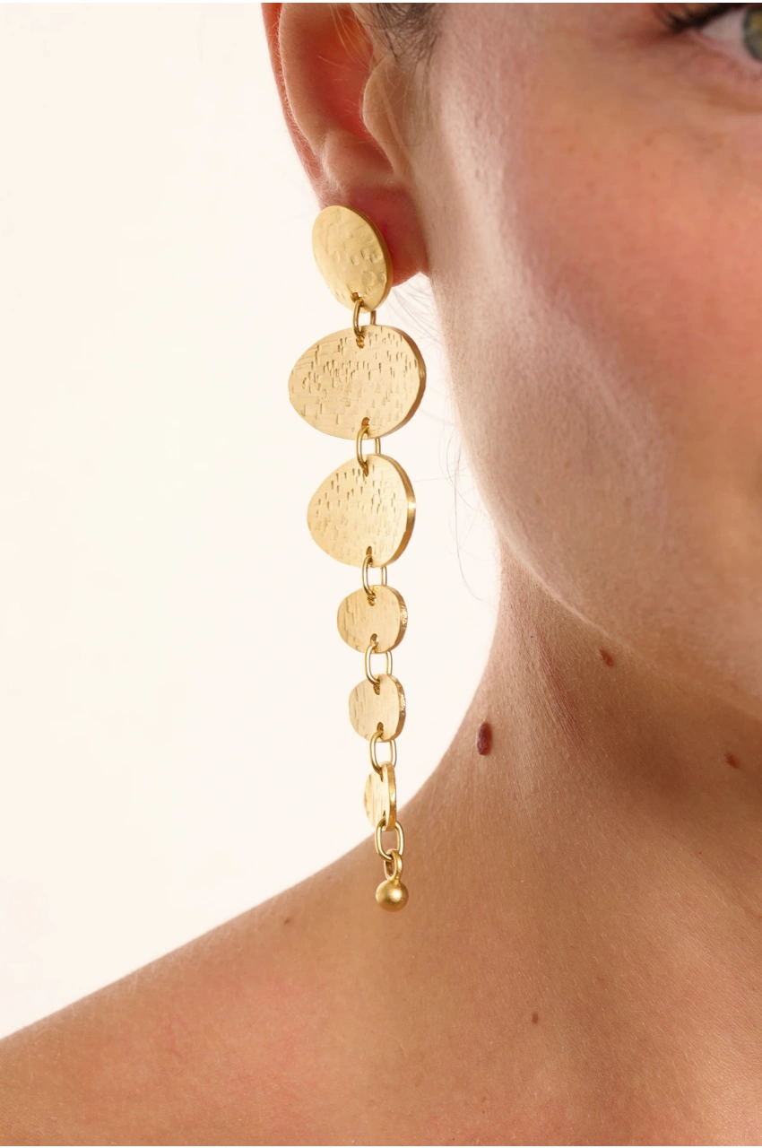 Kiraz Gold Plated Earring