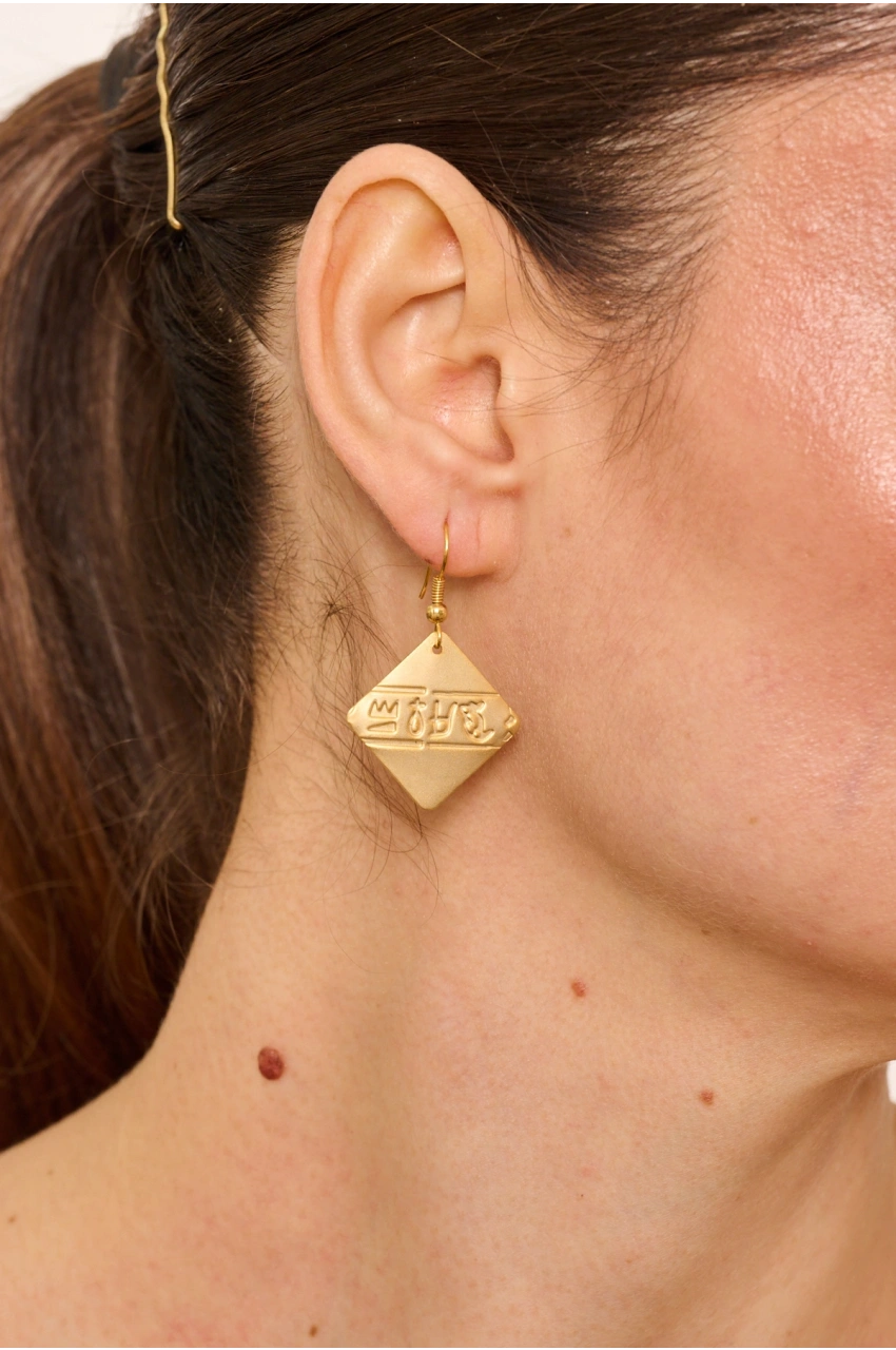 Kiraz Gold Plated Earring