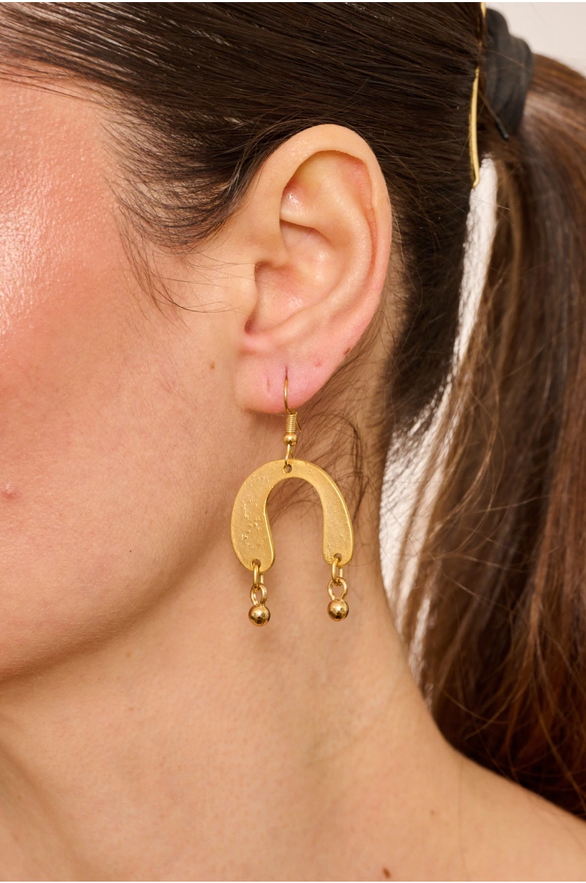 Kiraz Gold Plated Earring