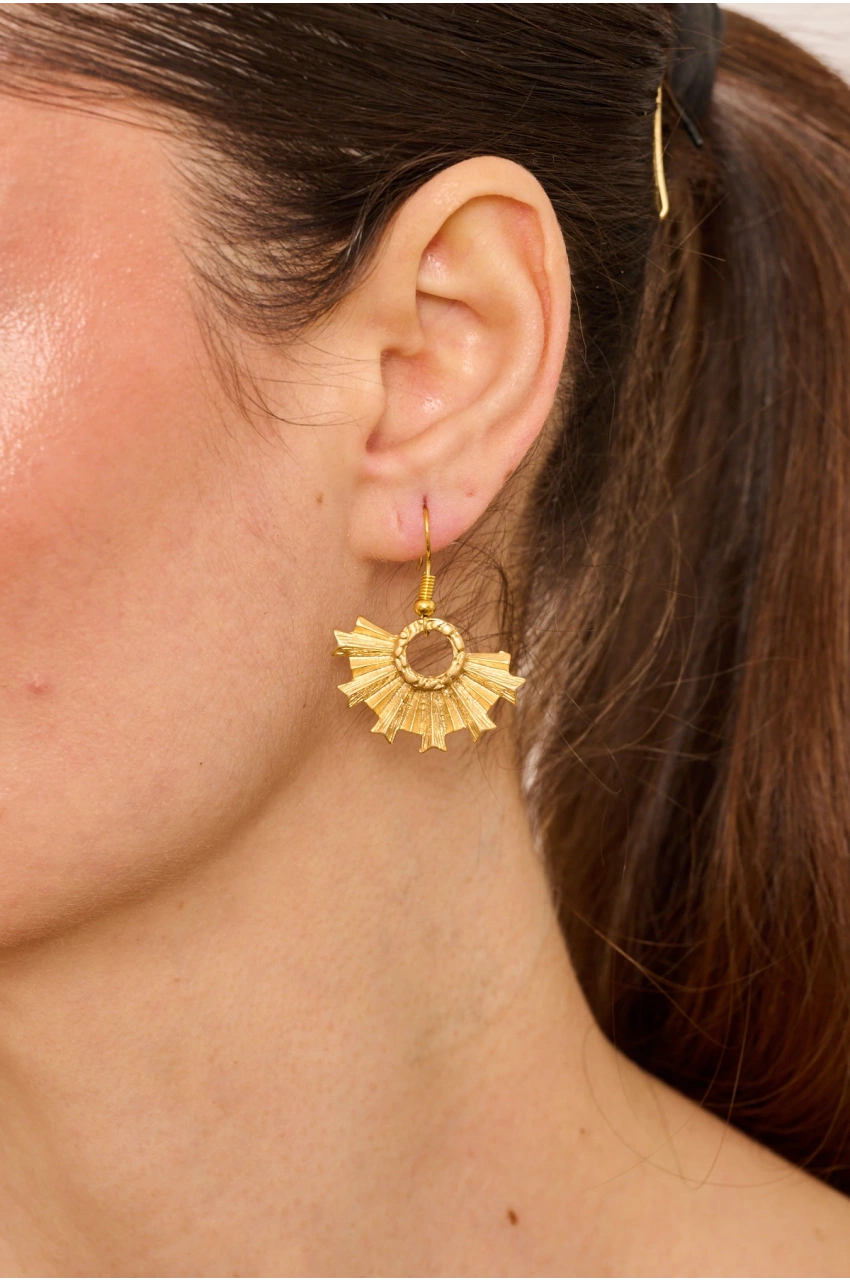 Kiraz Gold Plated Earring