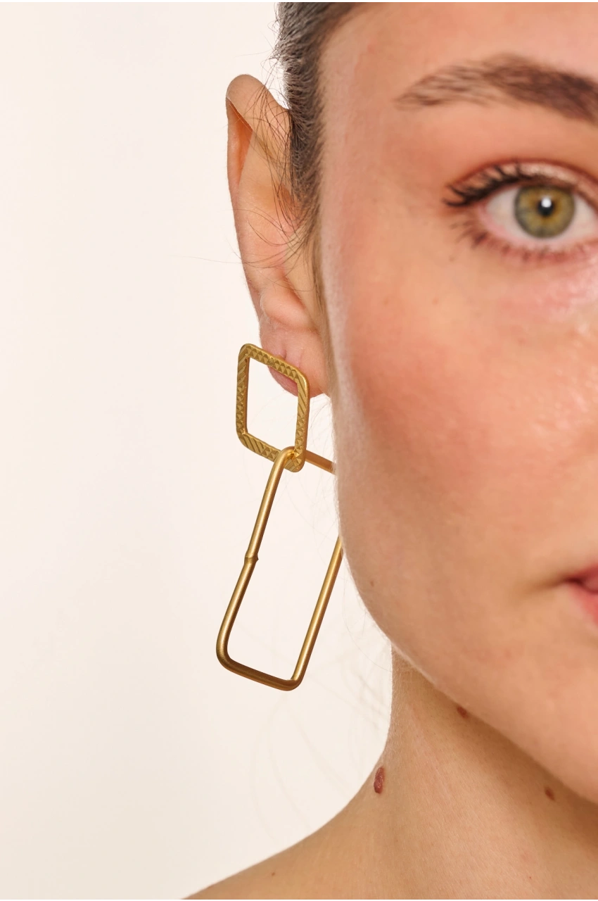 Kiraz Gold Plated Earring