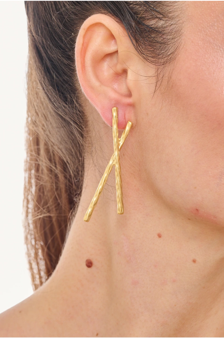 Kiraz Gold Plated Earring