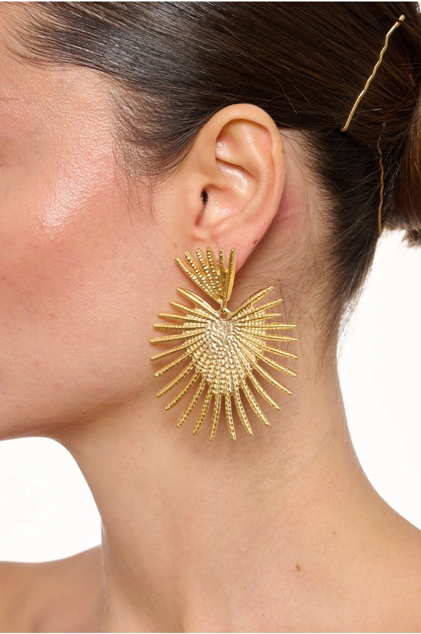 Kiraz Gold Plated Earring