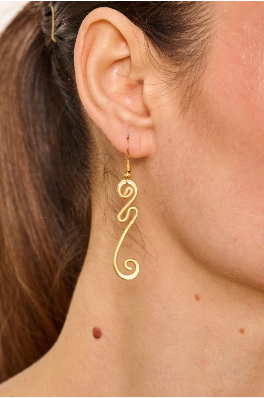 Kiraz Gold Plated Earring