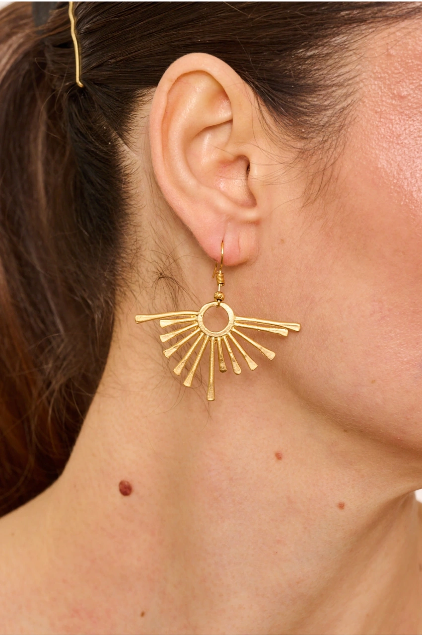 Kiraz Gold Plated Earring