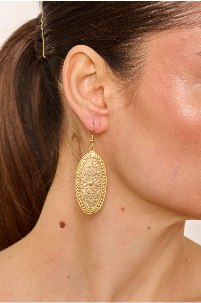 Kiraz Gold Plated Earring