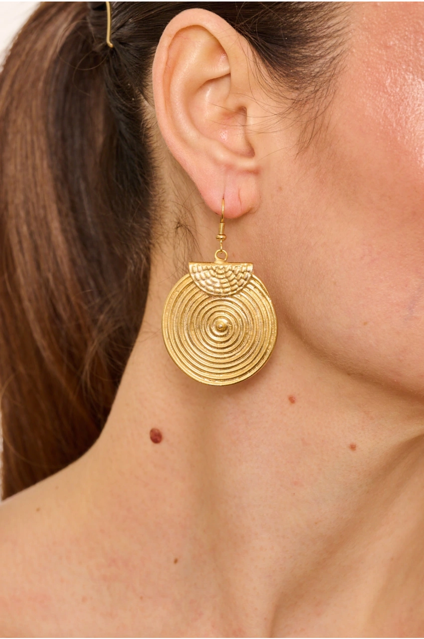 Kiraz Gold Plated Earring