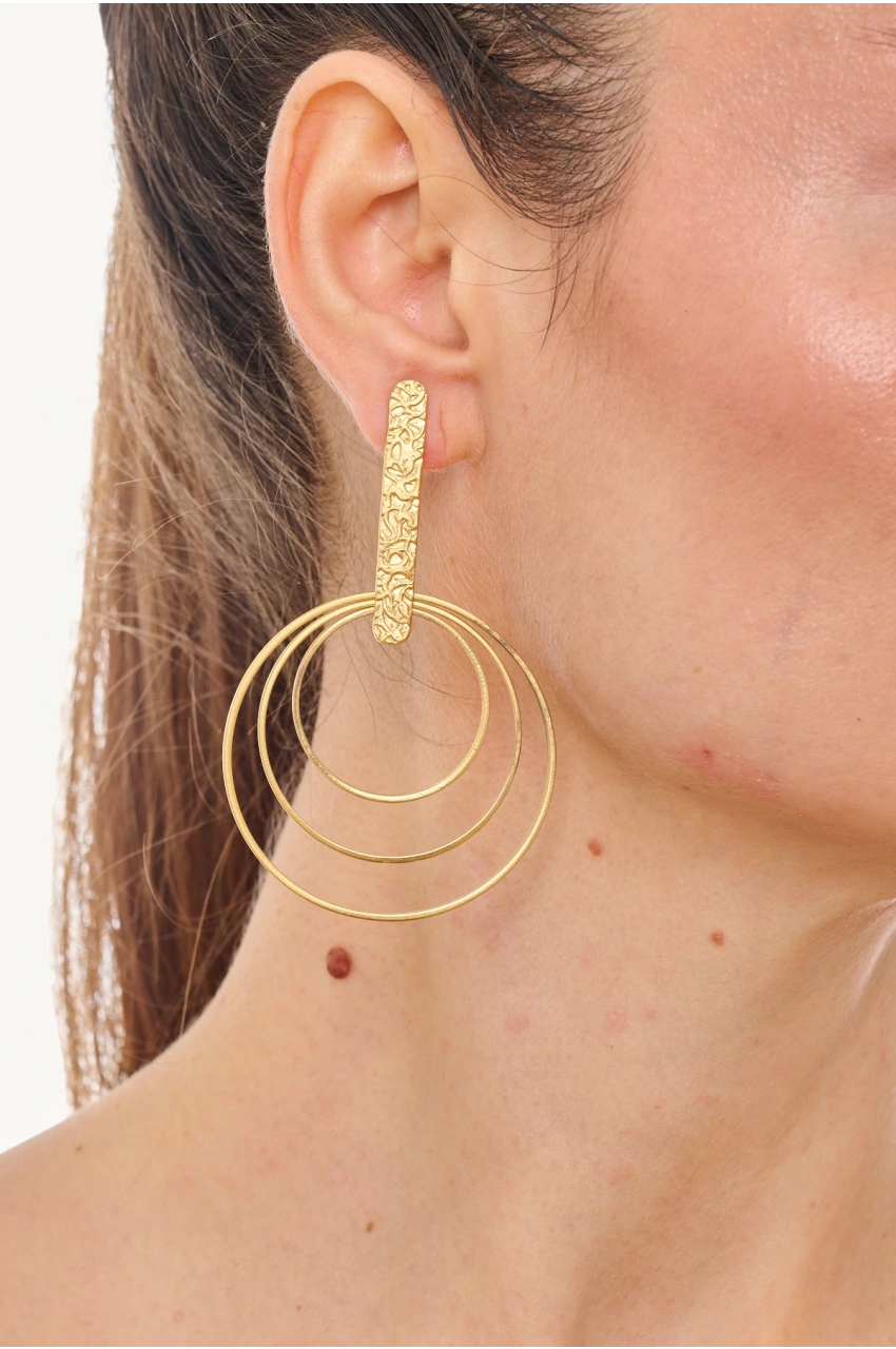 Kiraz Gold Plated Earring