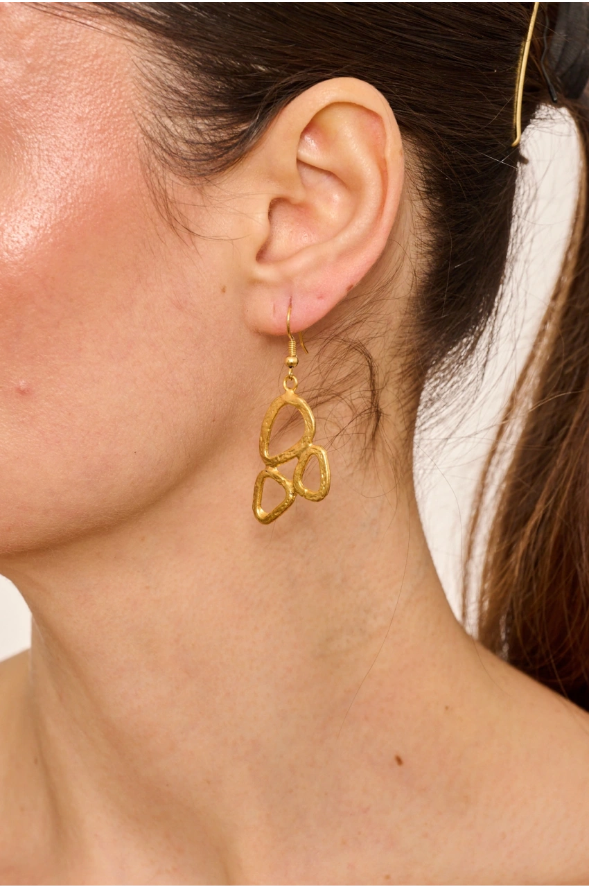 Kiraz Gold Plated Earring