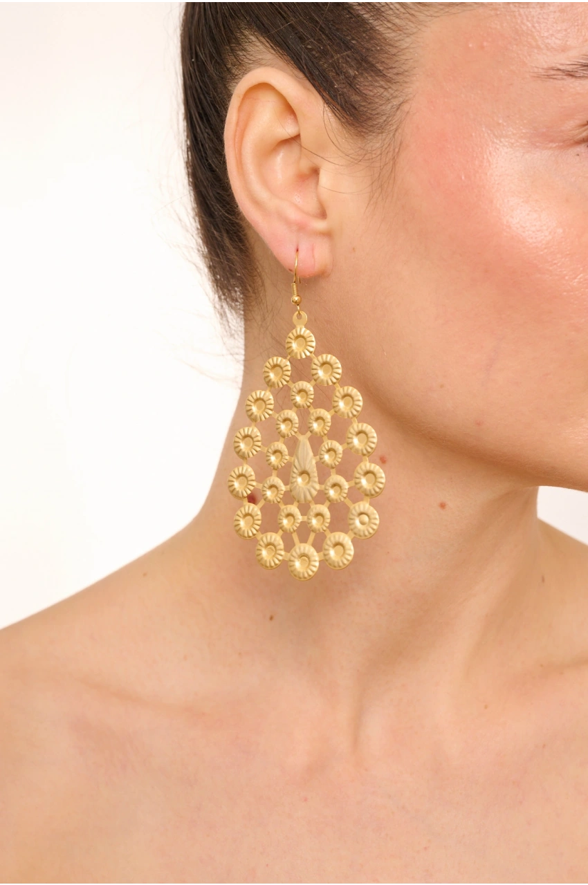Kiraz Gold Plated Earring
