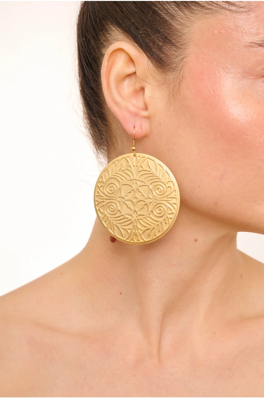 Kiraz Gold Plated Earring
