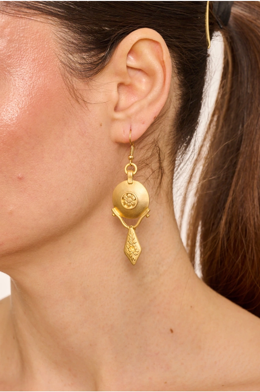 Kiraz Gold Plated Earring