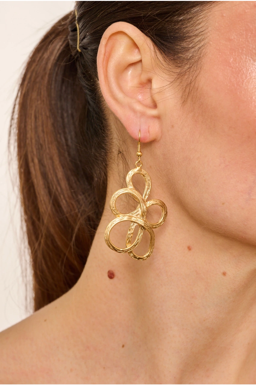 Kiraz Gold Plated Earring