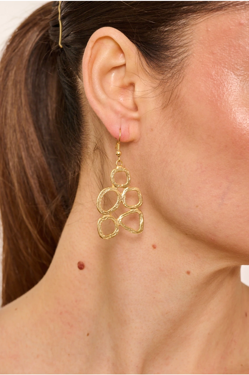Kiraz Gold Plated Earring