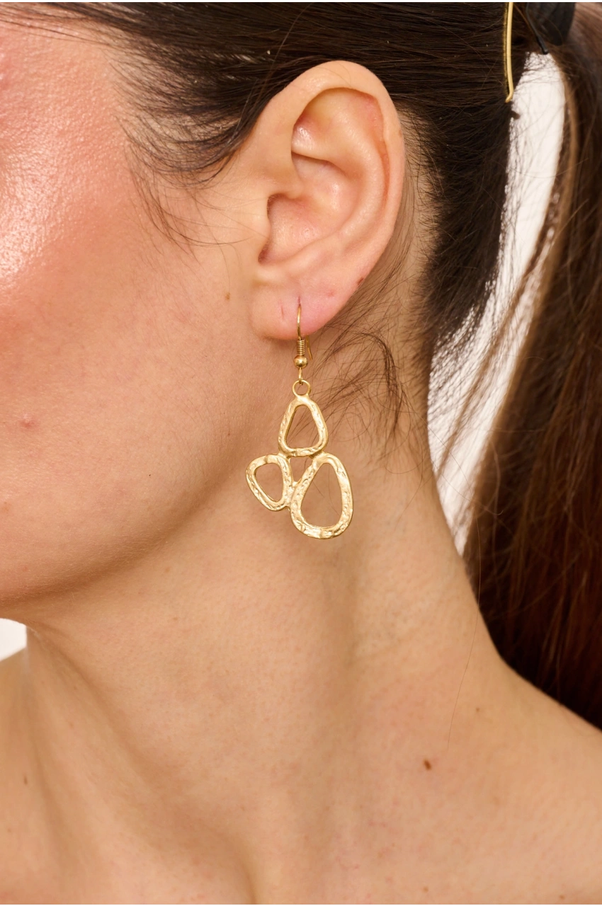 Kiraz Gold Plated Earring