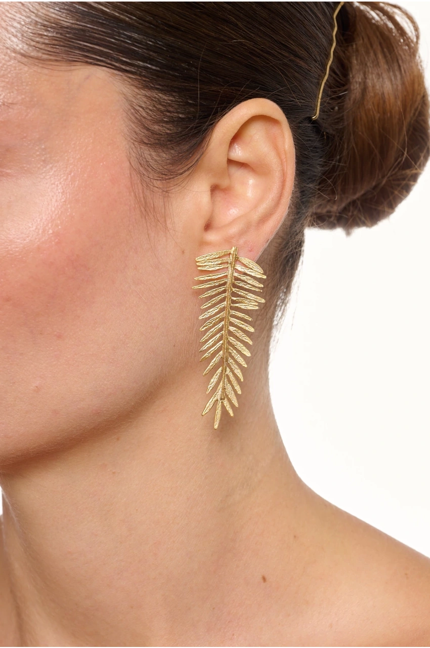 Kiraz Gold Plated Earring