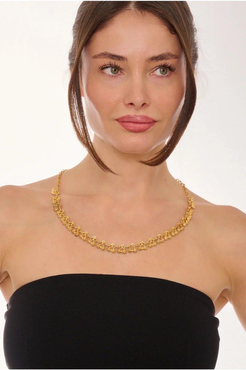 Kiraz Gold Plated Necklace