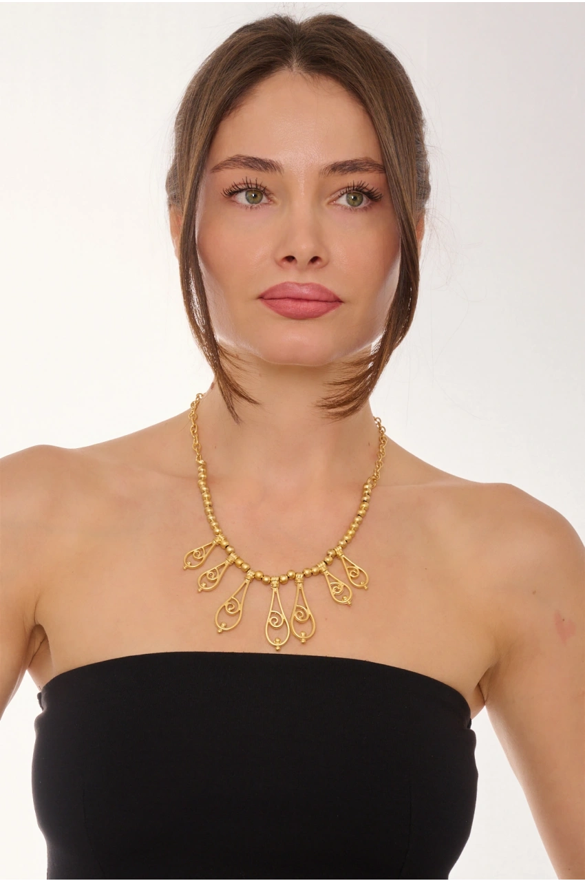 Kiraz Gold Plated Necklace