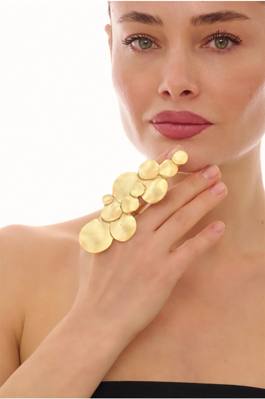 Kiraz Gold Plated Ring