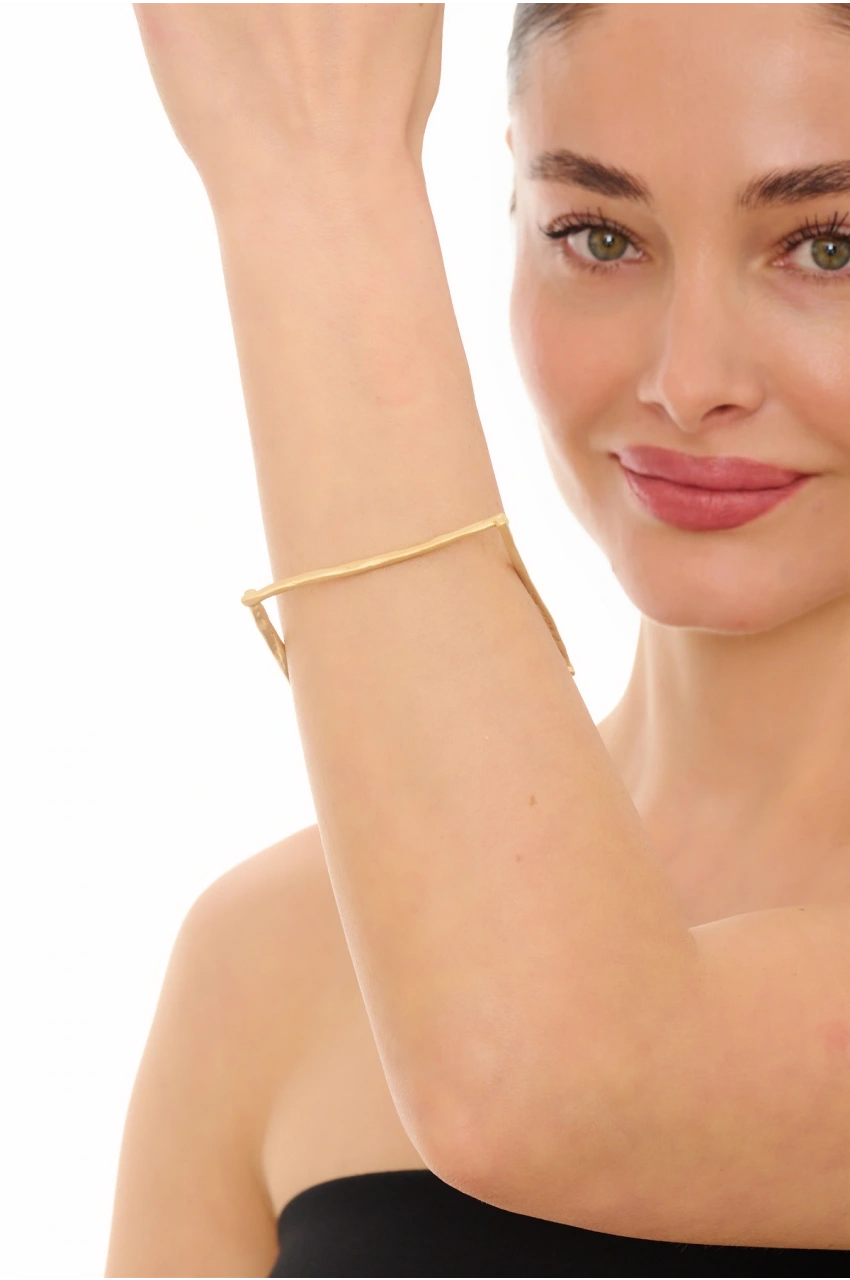 Kiraz Gold Plated Square Bracelet