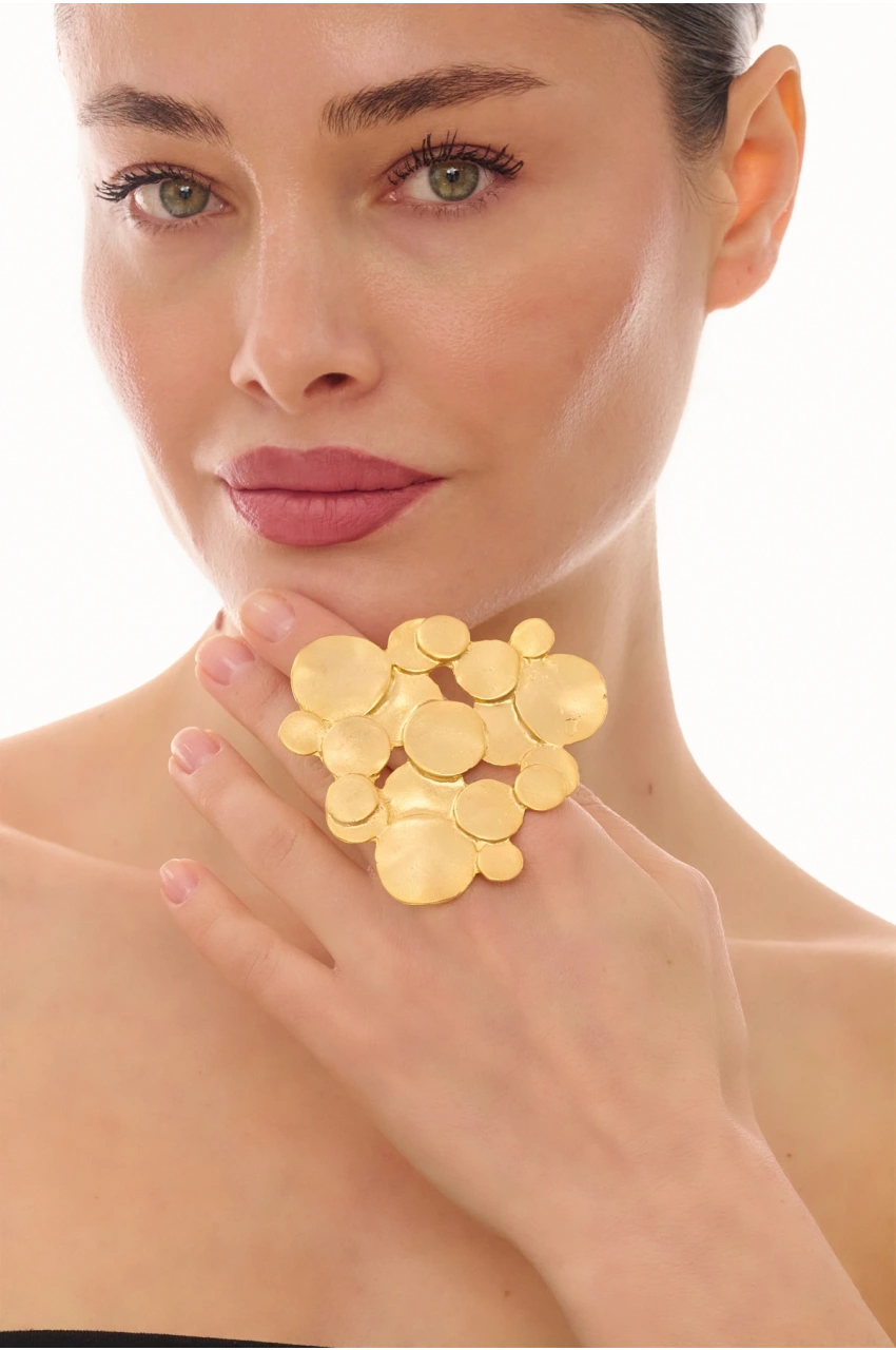 Kiraz Gold Plated Ring