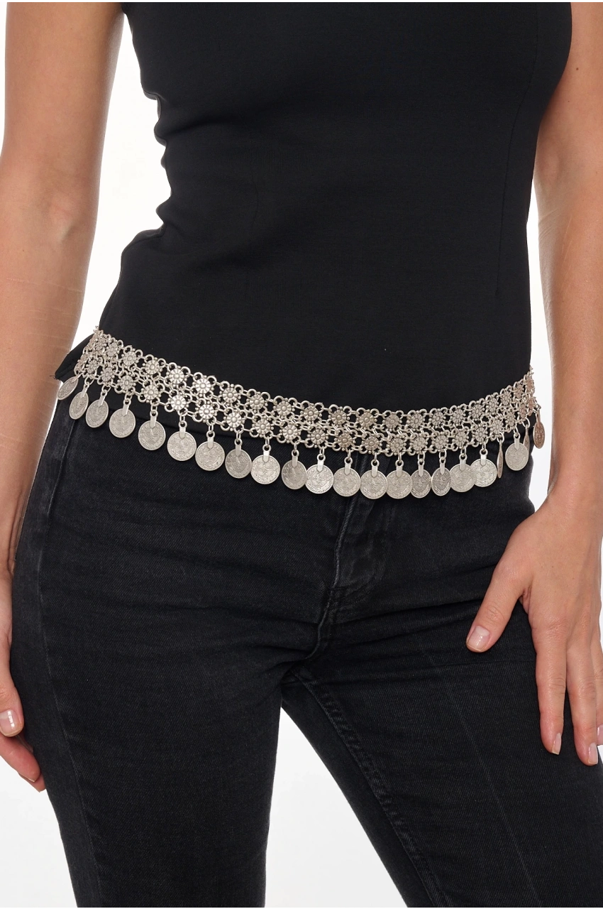 Kiraz Silver Plated Belt