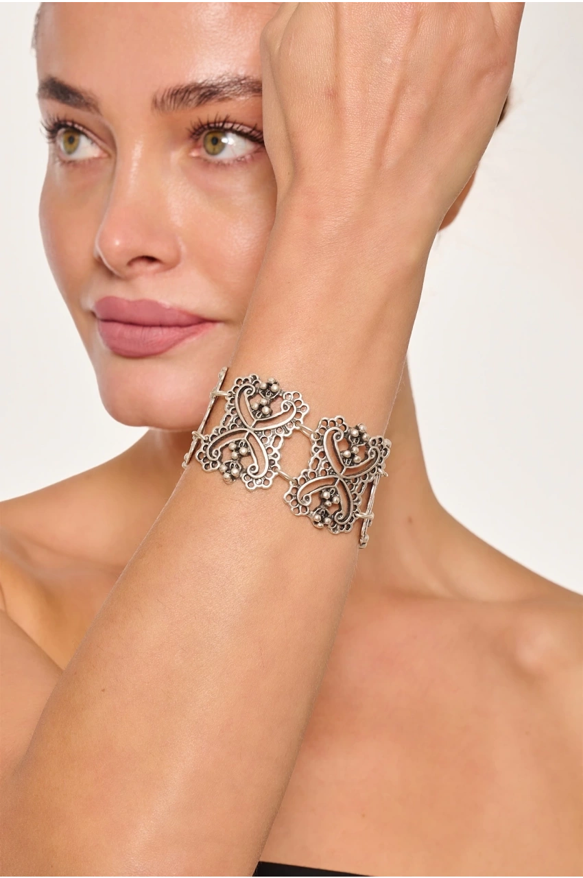 Kiraz Silver Plated Bracelet