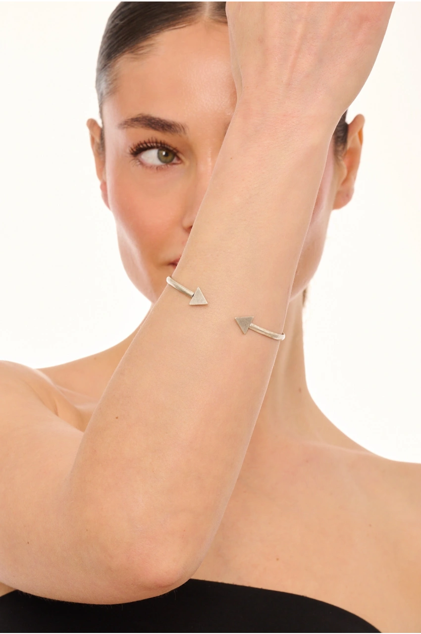 Kiraz Silver Plated Arrow Bracelet