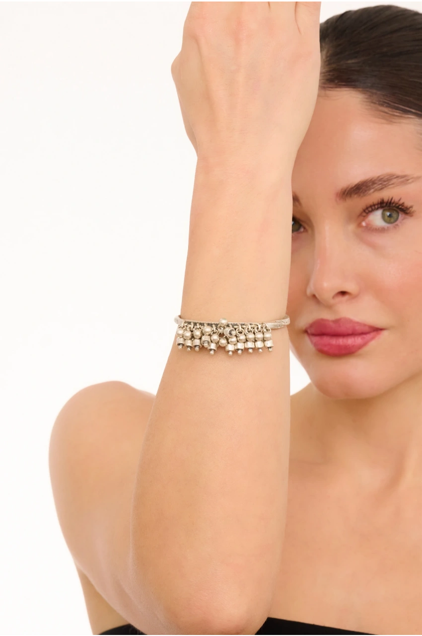 Kiraz Silver Plated Dangling Bracelet