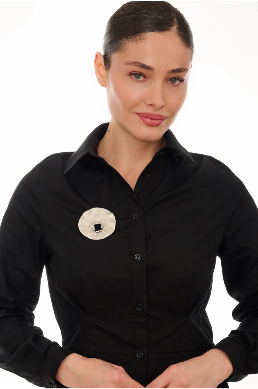 Kiraz Silver Plated Brooch