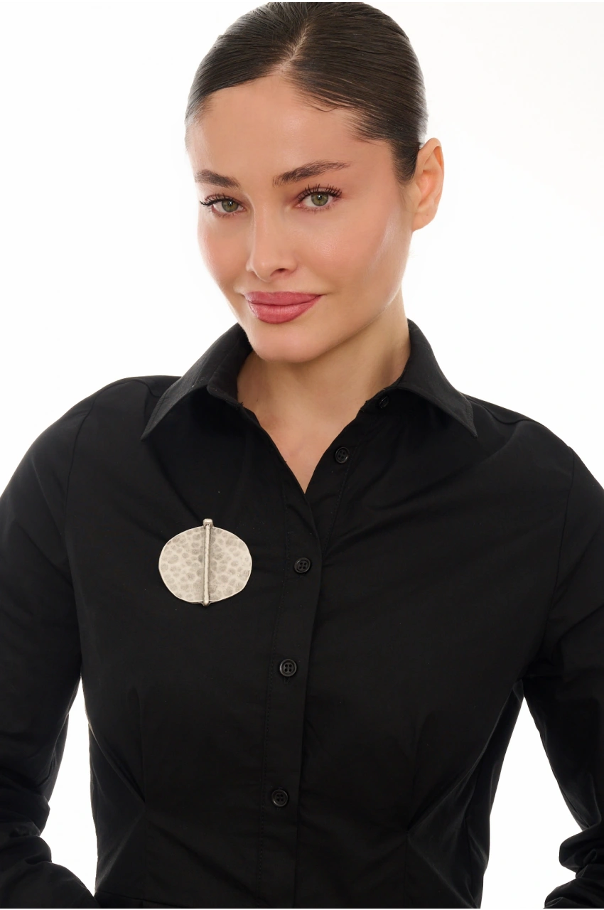 Kiraz Silver Plated Brooch