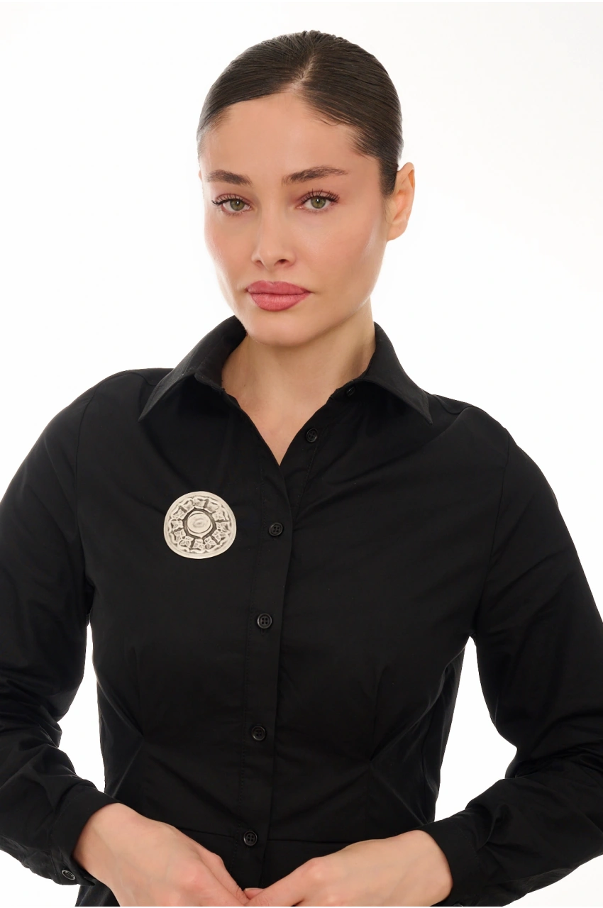 Kiraz Silver Plated Brooch