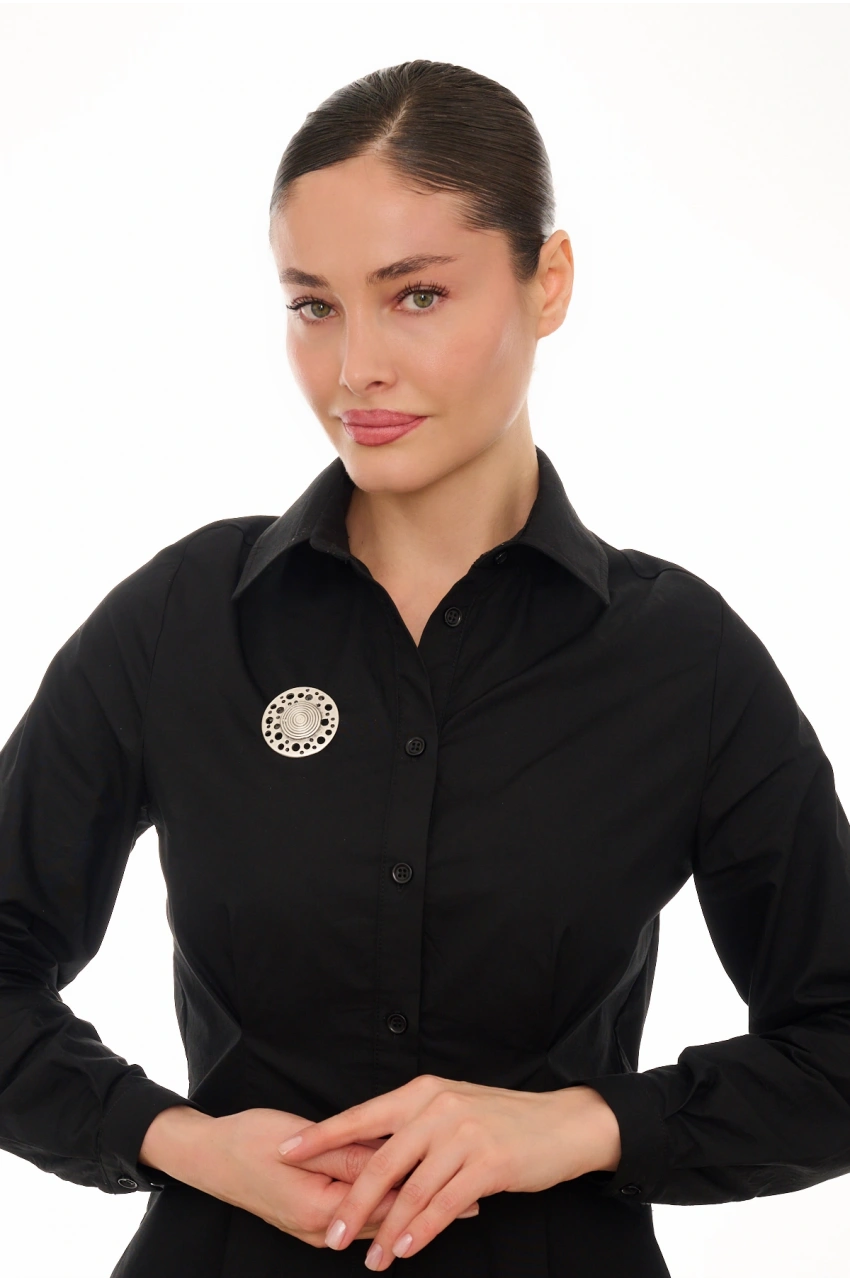 Kiraz Silver Plated Brooch