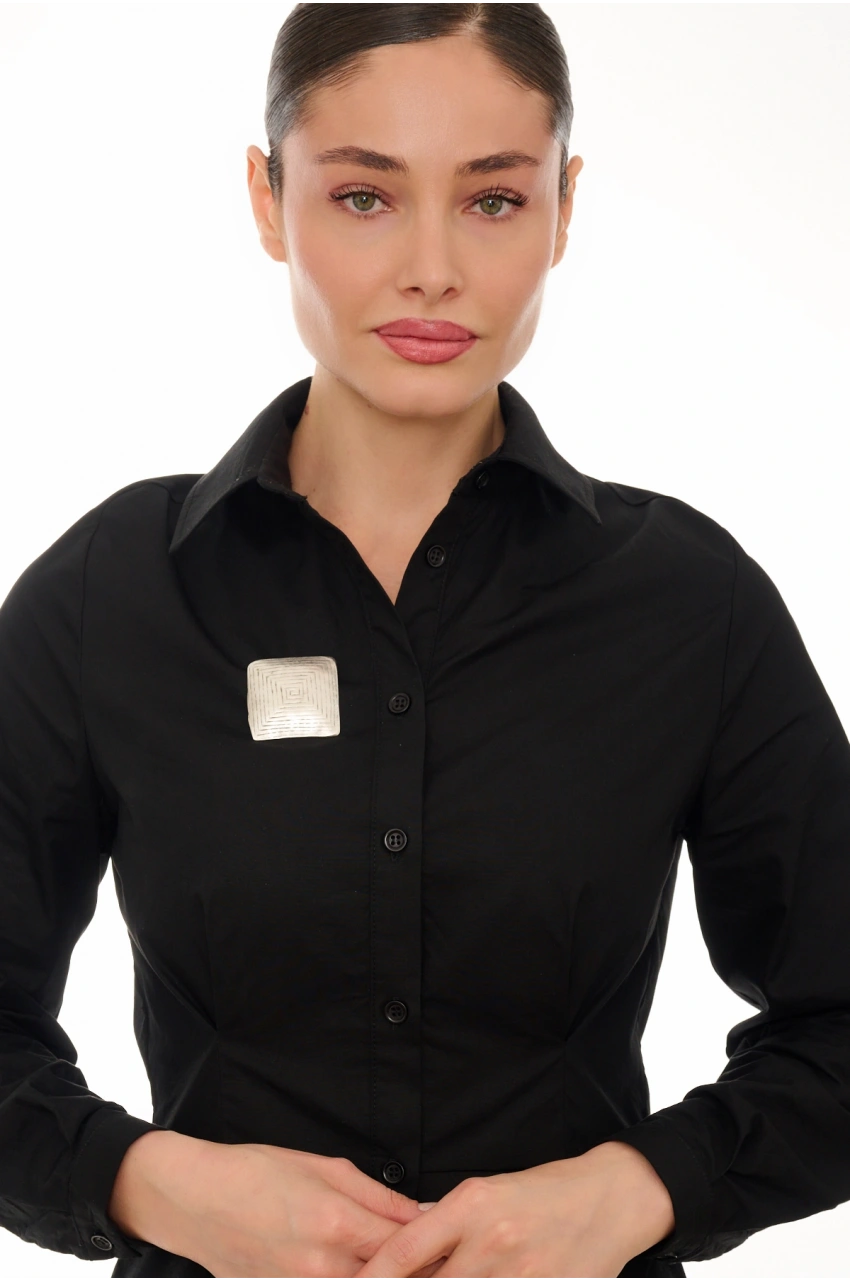 Kiraz Silver Plated Brooch