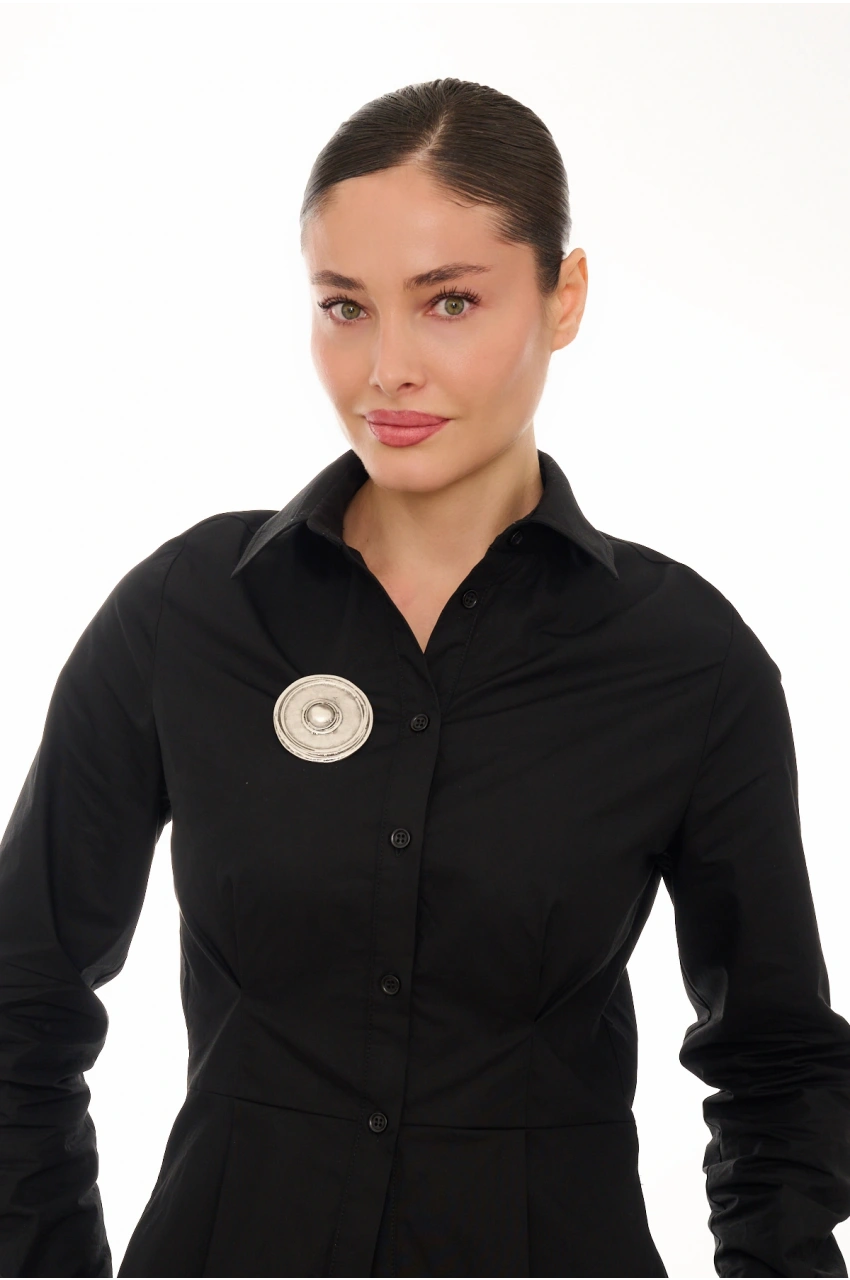 Kiraz Silver Plated Brooch