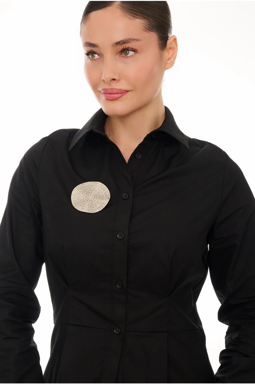 Kiraz Silver Plated Brooch