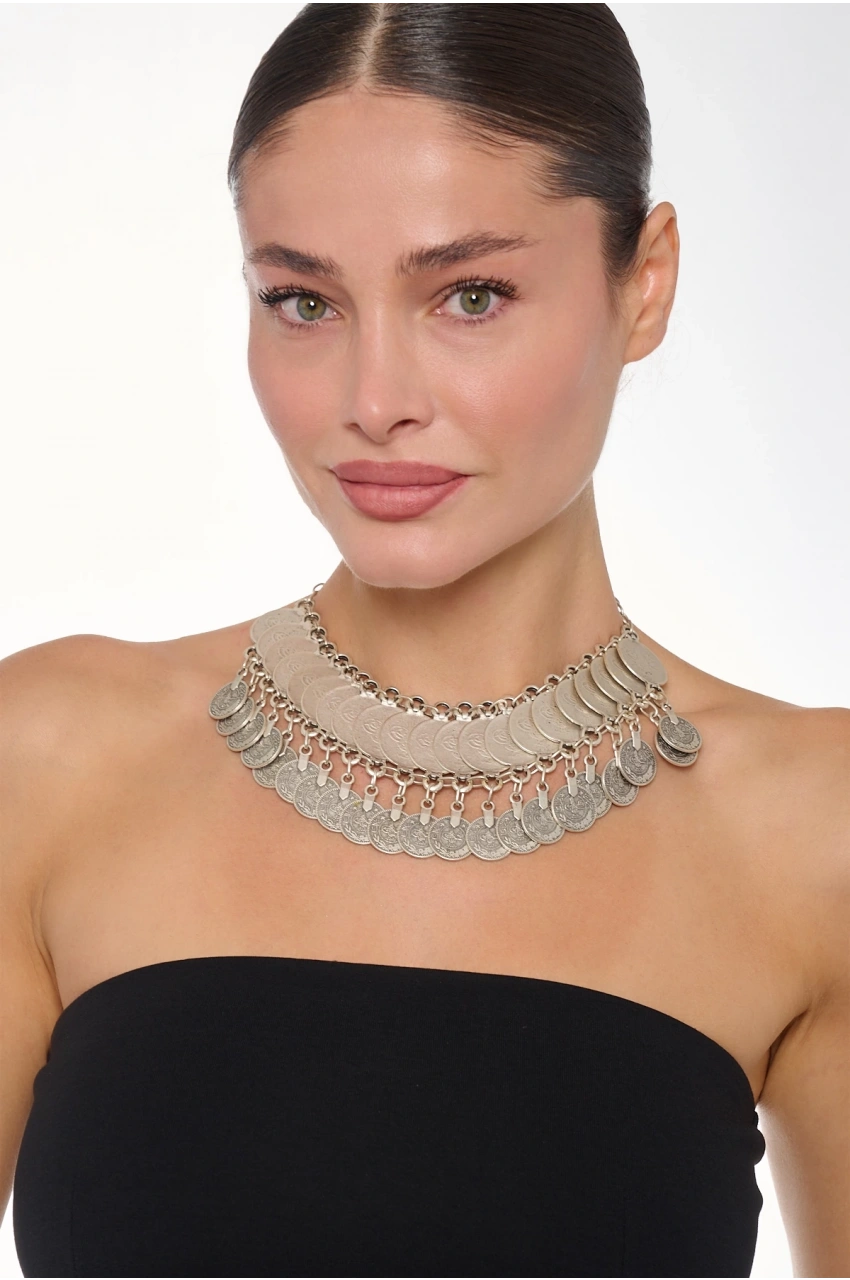 Kiraz Silver Plated Choker