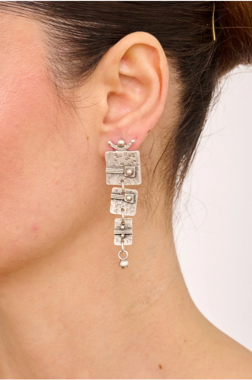 Kiraz Silver Plated Earring