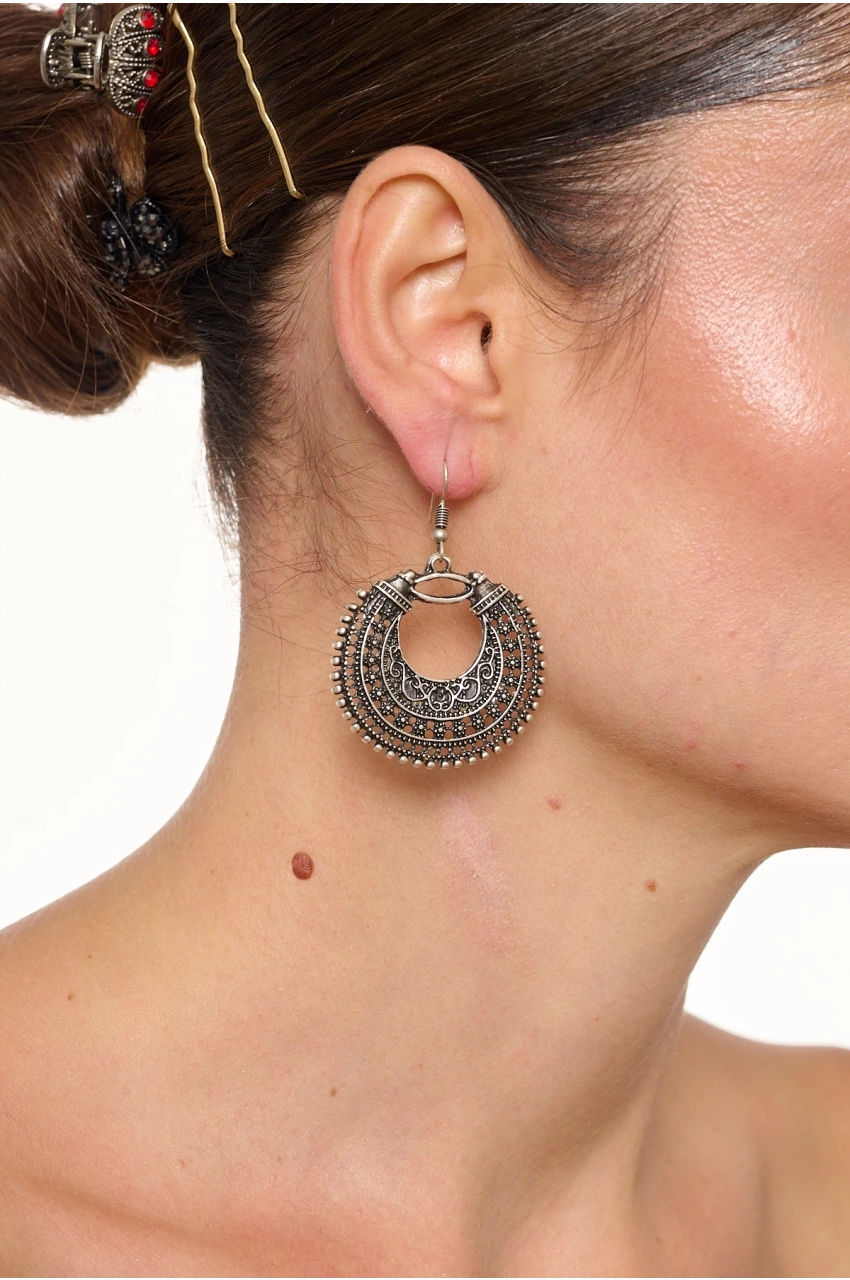 Kiraz Silver Plated Earring