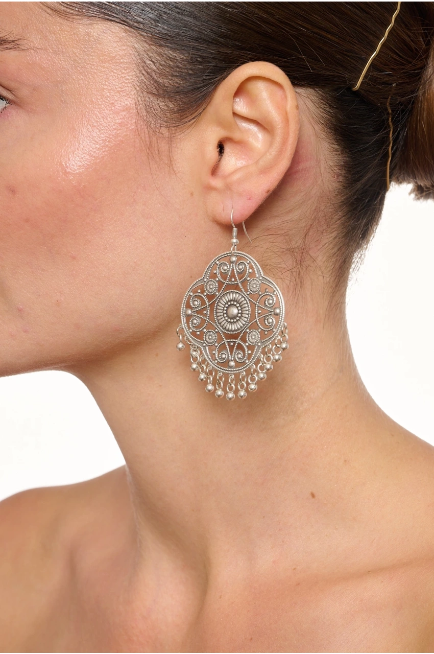 Kiraz Silver Plated Earring