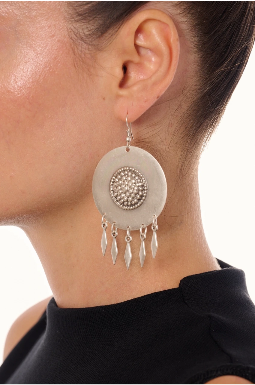 Kiraz Silver Plated Earring