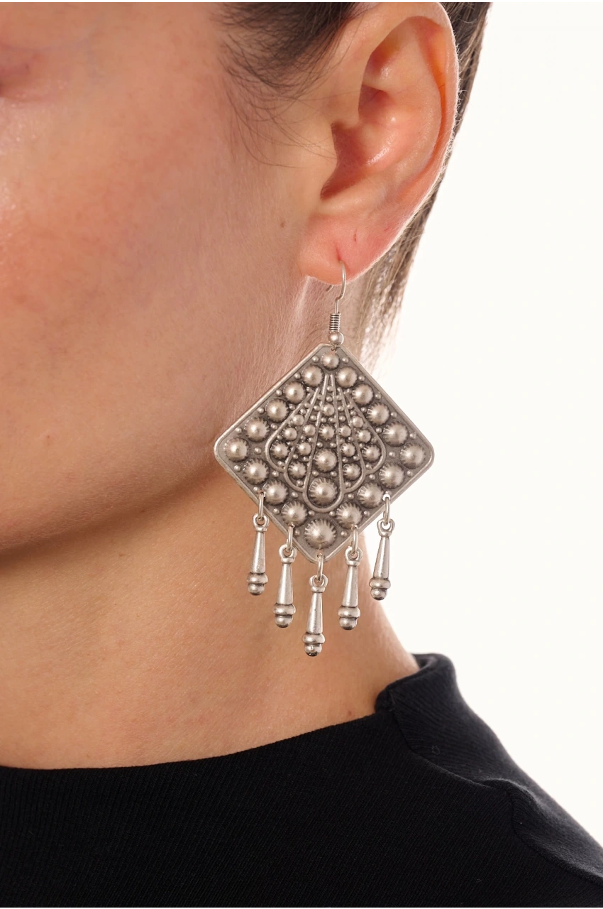 Kiraz Silver Plated Earring