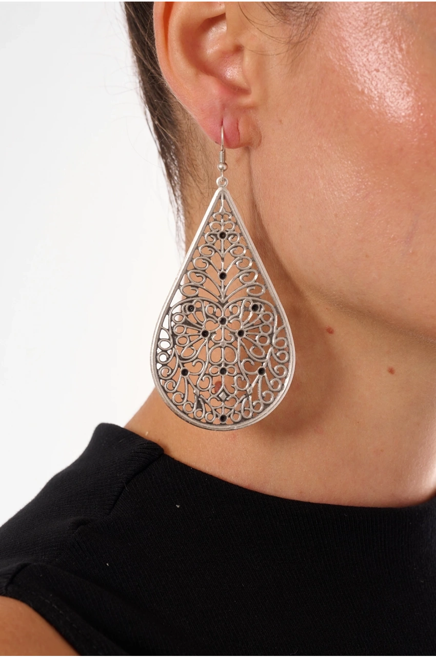 Kiraz Silver Plated Earring