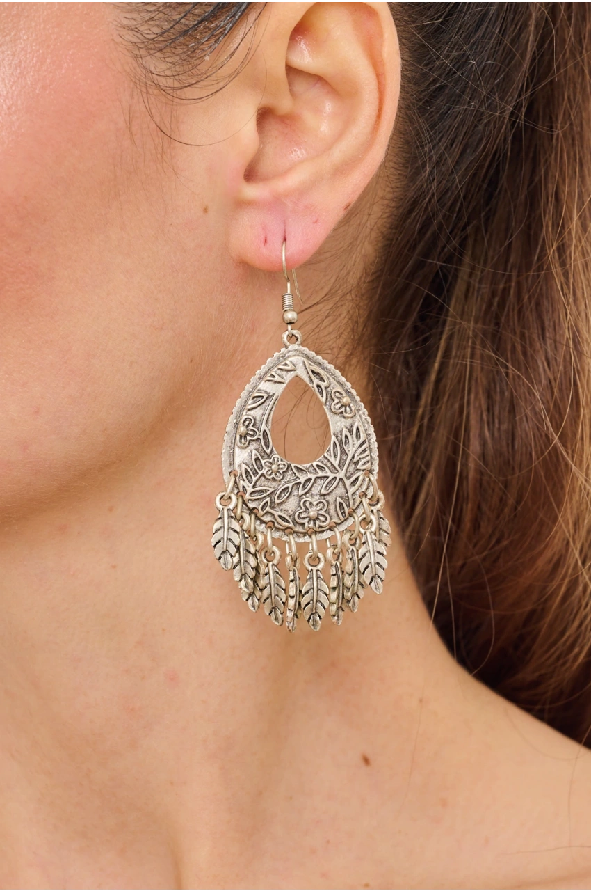 Kiraz Silver Plated Earring