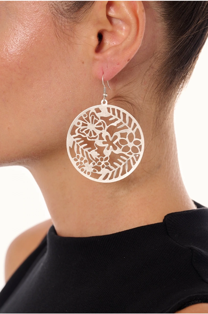 Kiraz Silver Plated Earring