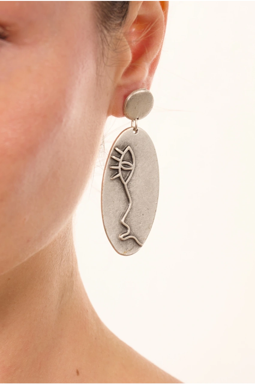 Kiraz Silver Plated Earring