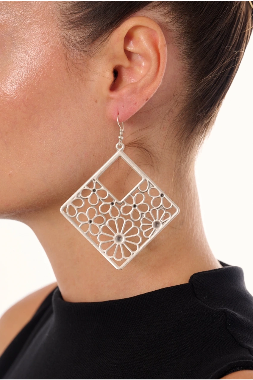 Kiraz Silver Plated Earring