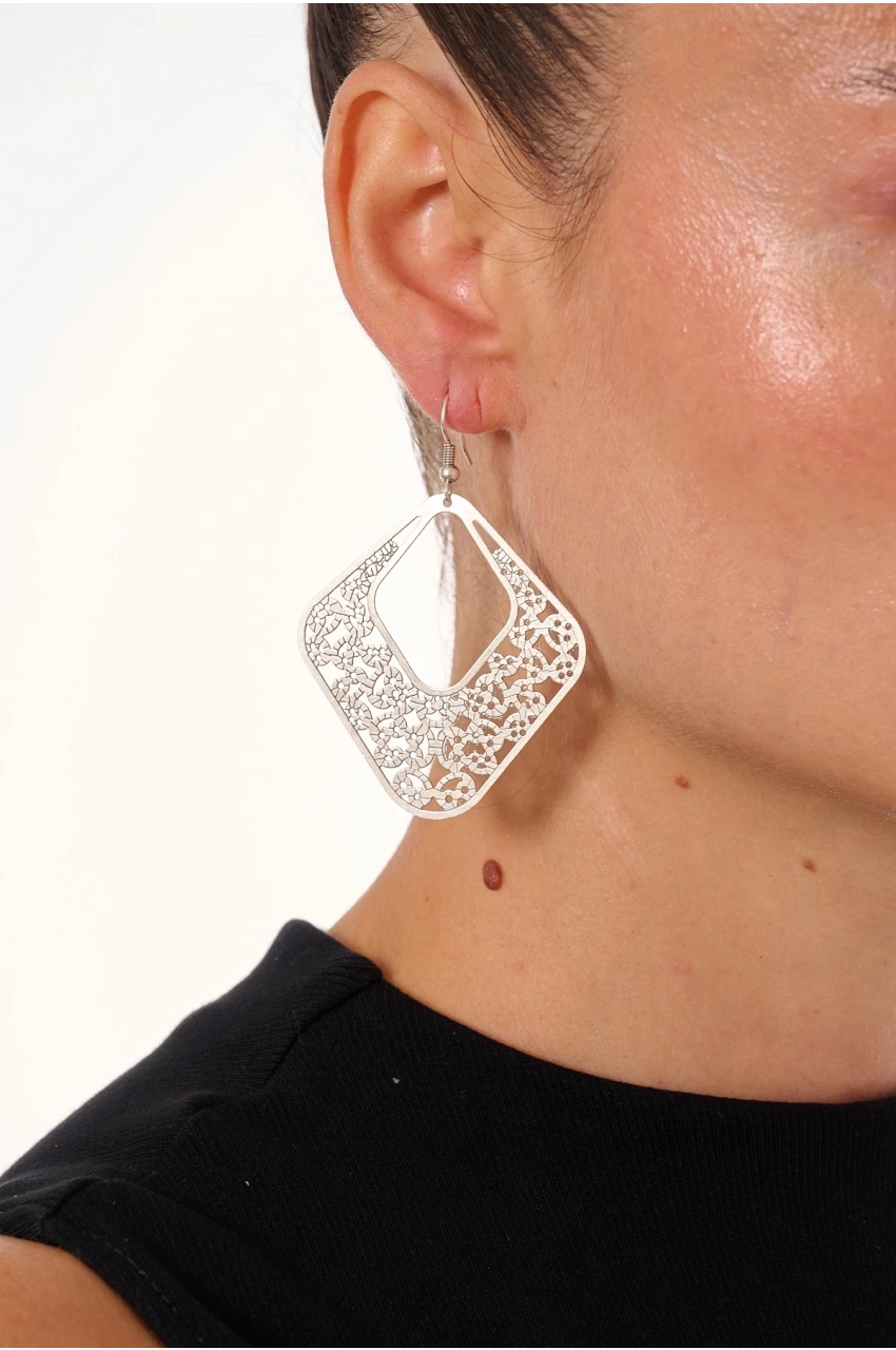 Kiraz Silver Plated Earring