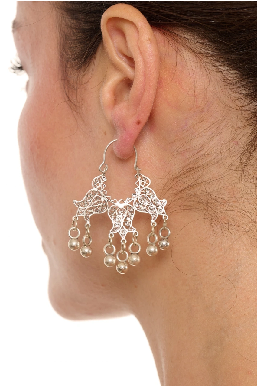 Kiraz Silver Plated Earring